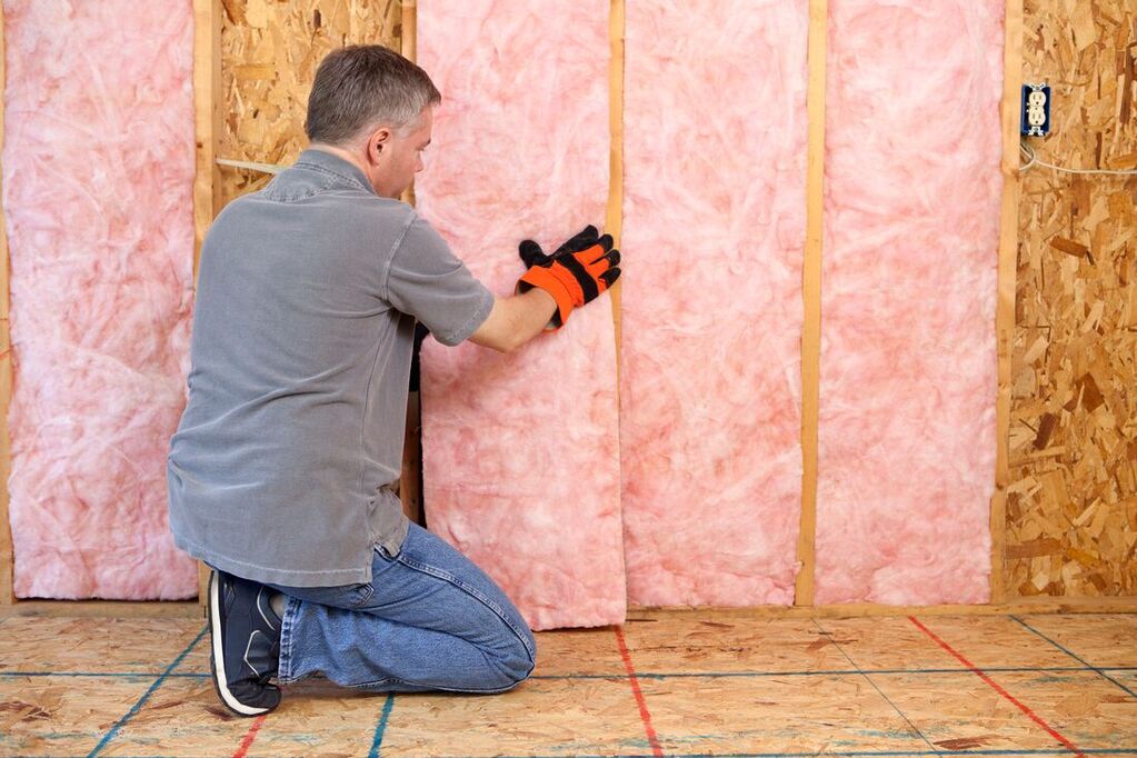 He is making on the Wall insulation
