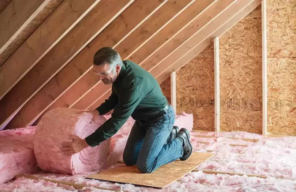 He is using best attic insulation